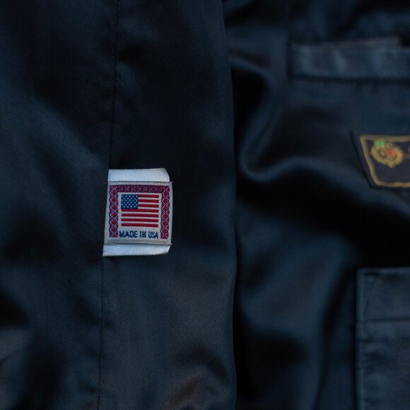 Bullock & Jones Loro Piana Wool & Leather Jacket 🖤 Men’s XL Made in USA - Picture 11 of 16